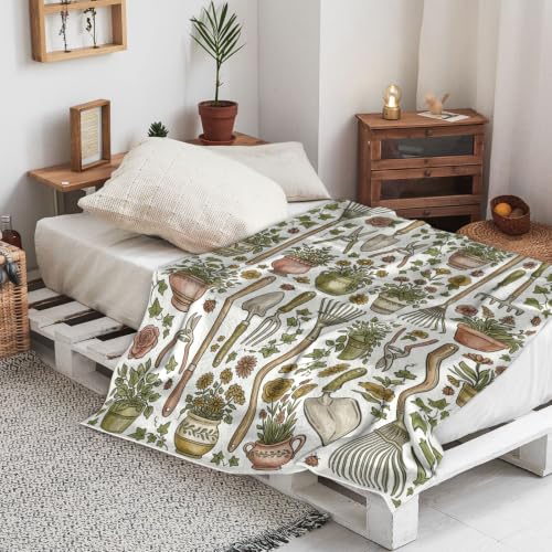 Manta decorativa vintage para sofá y silla de coche verde 5