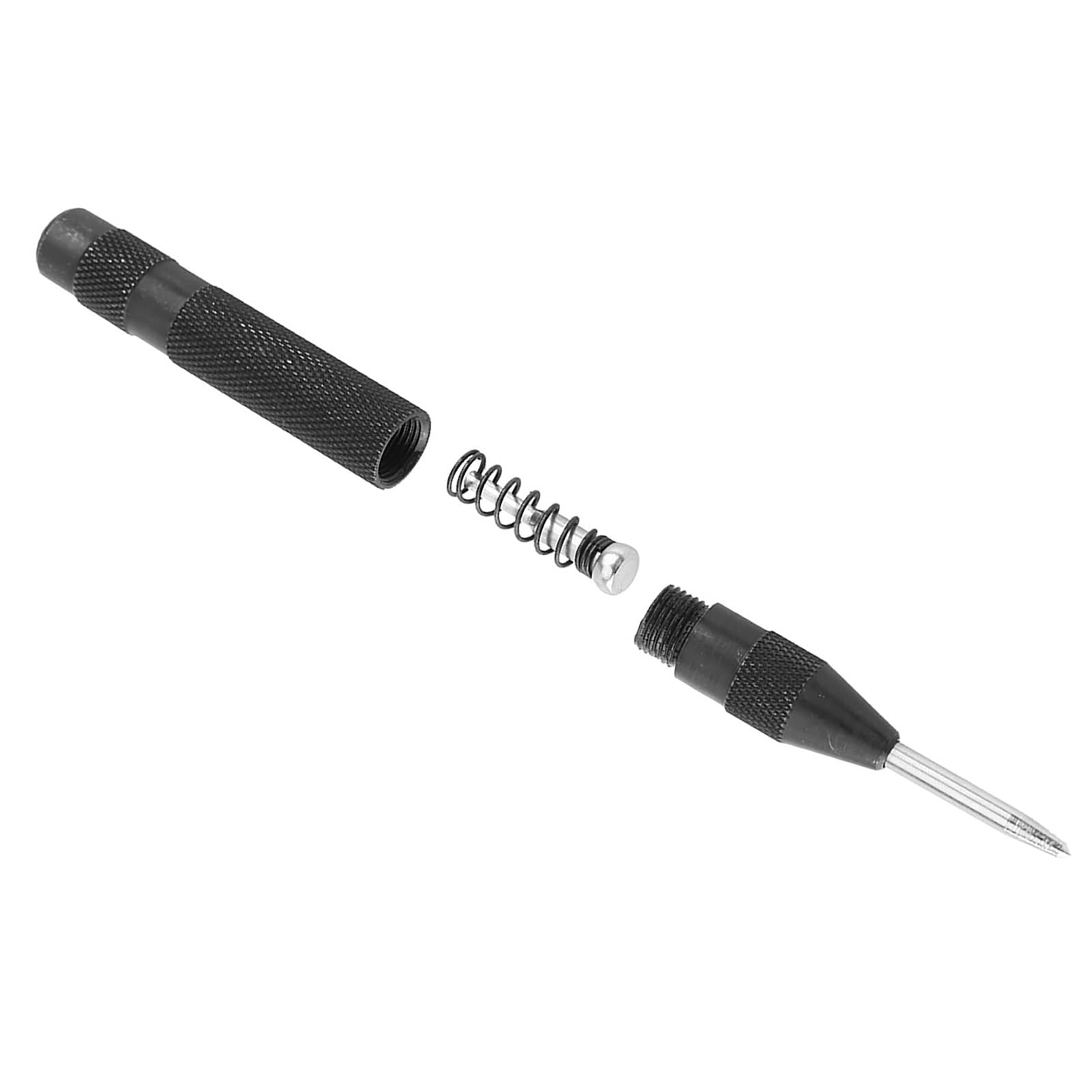 Automatic Center Punch, Auto Center Punch, Automatic Punch, High Speed Steel, No Hammer Required, for Use with Electric Drills, for Drilling Holes