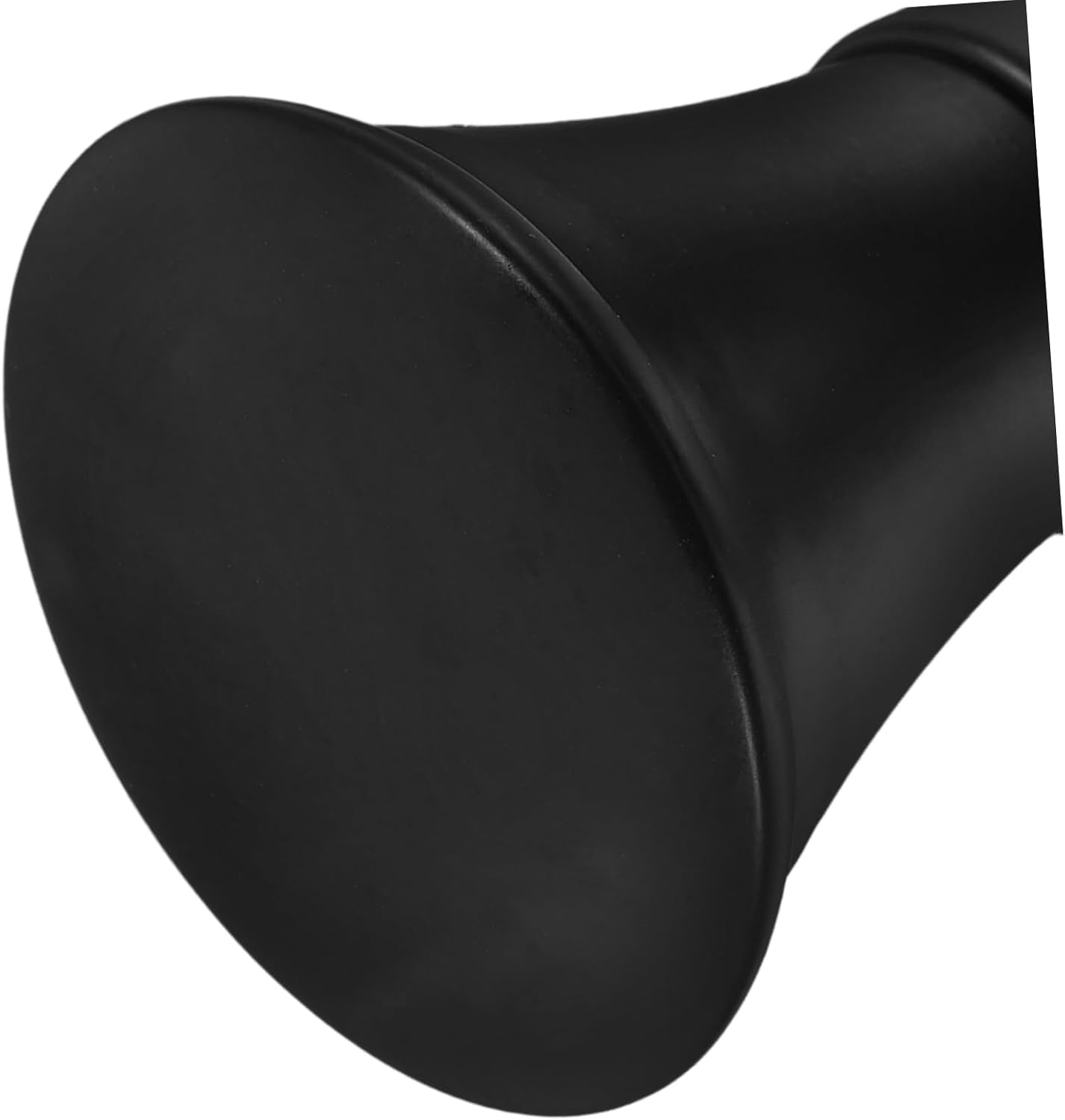 Ipetboom 2pcs Black Iron Curtain Rod Finials Decorative End Caps for Window Treatment Home Decor Replacement Ends Easy to Install