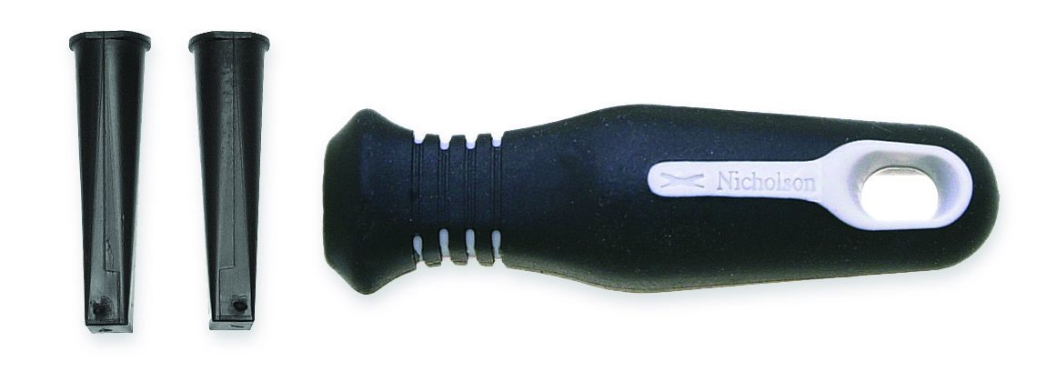 NicholsonErgonomic Rubber File Handle with Inserts, 4-1/2" Length (Pack of 1)