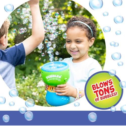 FUBBLES NO Spill Funfiniti Bubble Machine | Blows One Hour of Non Stop Bubbles | Amazon Exclusive Toy Set Includes 36oz of Non Toxic Refill Solution (Bubble Solution Bottle Colors Will Vary) - Image 6