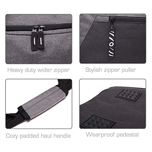 Rotot Sports Duffle Gym Bag, Men Women Duffel with Waterproof Shoe Compartment Pouch, Weekender Travel with a Water-resistant Insulated Wet Pocket Cooler (33L, Gray)