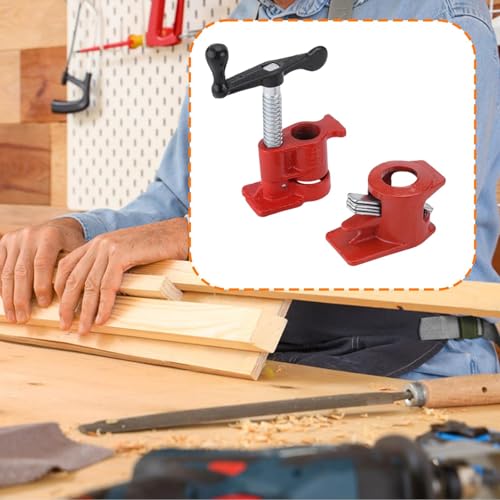 Abrazadera para carpintería para alinear madera sin desvíos 6