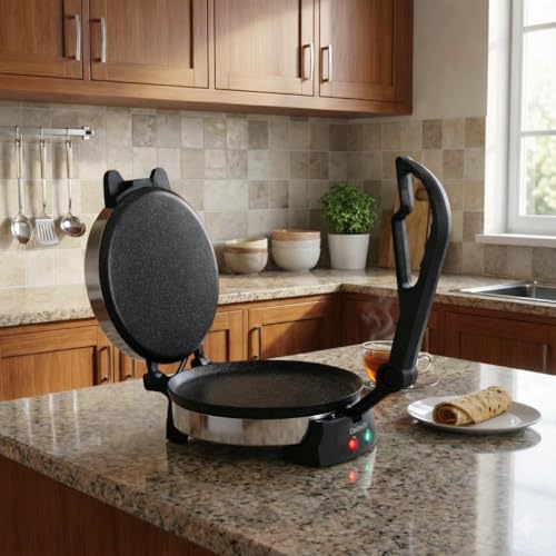 Image of Roti Maker 950W Multi Maker Electric Automatic With 8.5 Inch Plate | Complete Roti /Chapati /Khakra Maker for Home | 1 Year Warranty