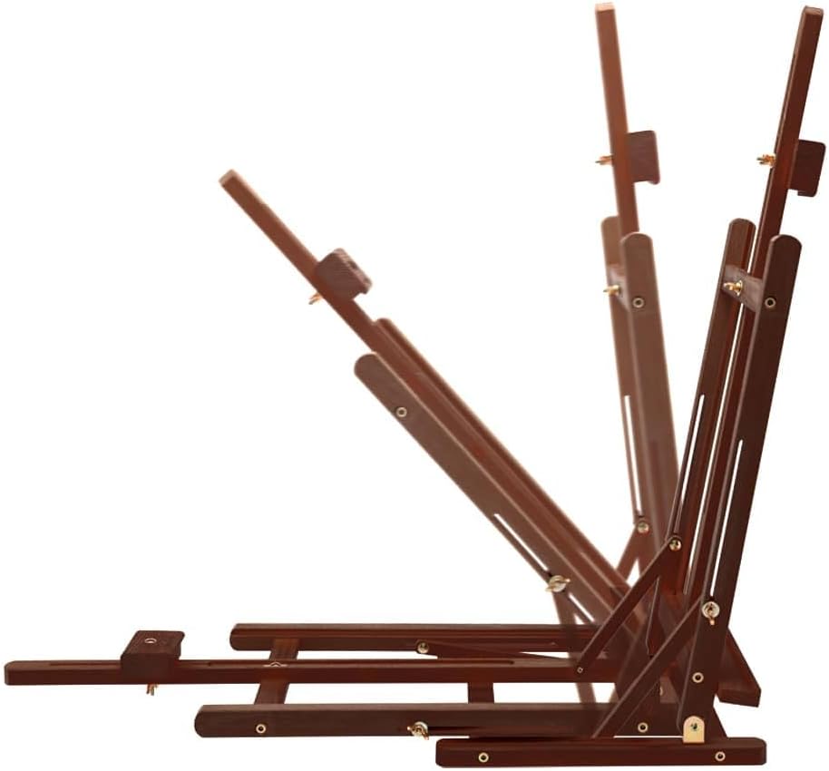 Creative Mark Van Gogh Tabletop H-Frame Easel, 29" High, Solid Beechwood, Walnut Stain Art Easel for Painting Canvas up to 22", Adjustable Desktop Stand for Artists & Beginners