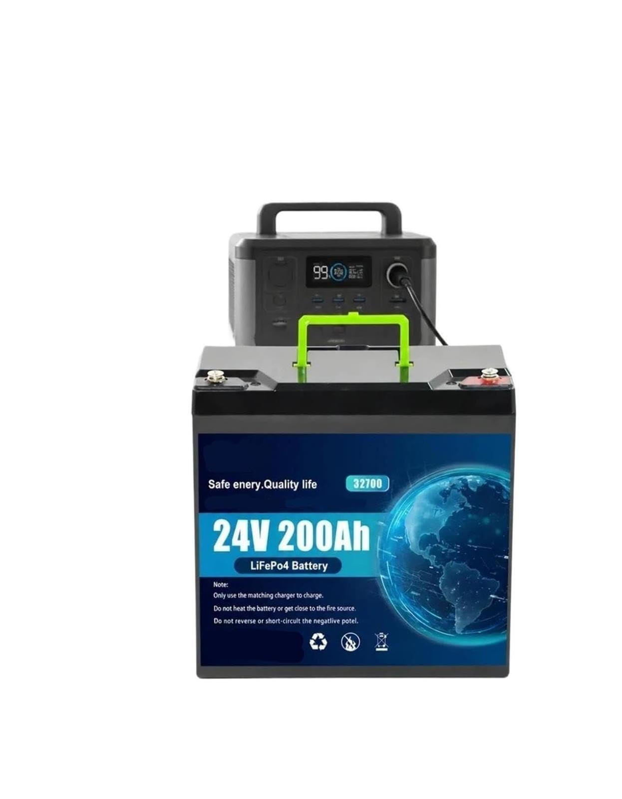 Alimentazione Portatile Con Batteria LiFePO4 Da 24 V 100 Ah 120 Ah 150 Ah