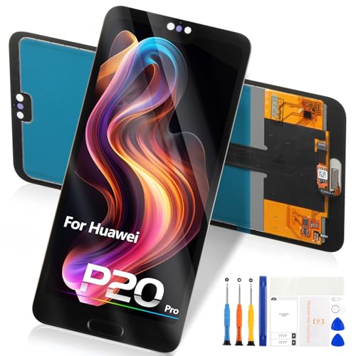 Atwist TFT per Huawei P20 PRO LCD Display - Schermo per Huawei P20 PRO CLT-L29 CLT-L09 CLT-TL01 6.1” Digitalizzatore Touch Screen Sostituzione Vetro Pannello Full Assemblaggio Riparazione Kits (Nero)
