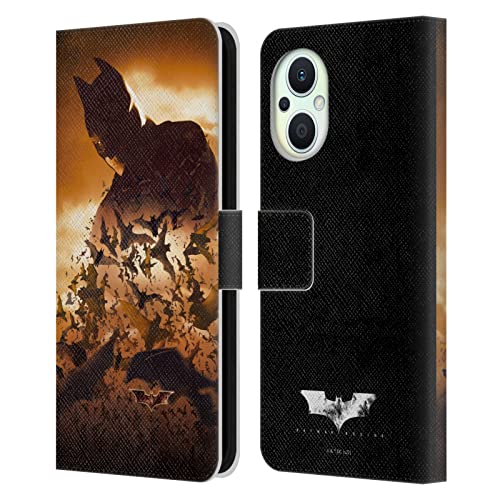 Head Case Designs sous Licence Officielle Batman Begins Affiche Graphiques Coque en Cuir à Portefeuille Compatible avec Oppo Reno8 Lite