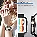 YMHML [2 Pack] Compatible for Apple Watch 44mm SE 2nd /SE/Series 6 5 4 Tempered Glass Screen Protector with Black Bumper Case, Full Coverage Easy Install Bubble-Free Cover for iWatch Accessories