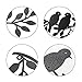 LOMOHOO Metal Birds Wall Decor Art Leaves 6 Birds on Vine Olive Branch Iron Sculptures Silhouette Metal Hanging Ornament Bedroom Living Room Indoor Outdoor Decoration