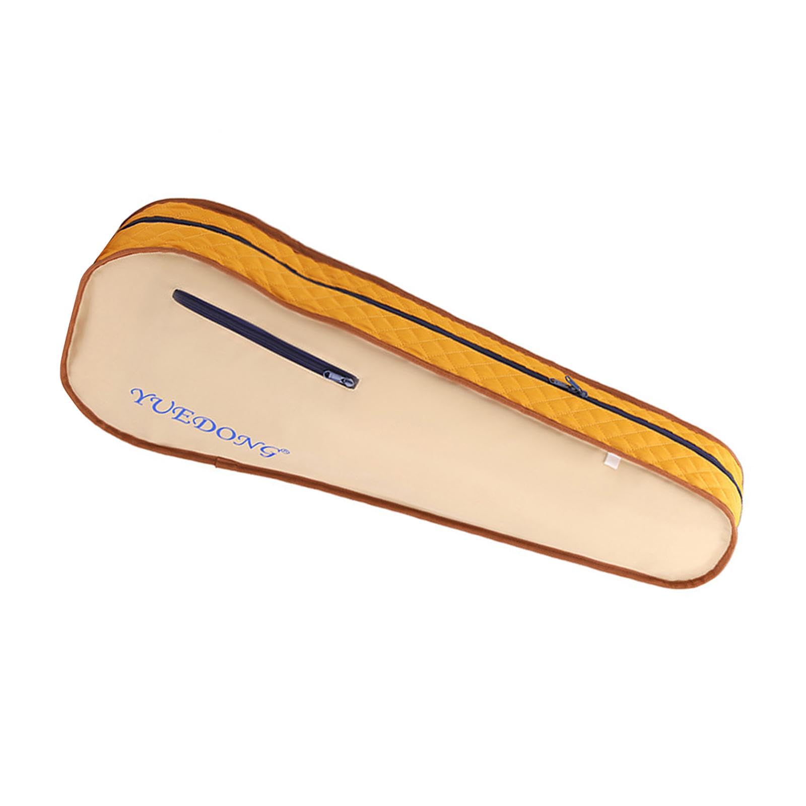 Estuche de Violín Rígido Portátil Ligero con Correa Ajustable Y Compartimento para Accesorios Hecho de Tela Compuesta Resistente Al Agua Adecuado para, Amarillo