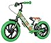 Small Rider Motors Dino Eva, Bicicletta da bambino senza pedali, 12 pollici, leggera, Freni x2, sella e manubrio regolabili, per ragazzi e ragazze dai 3 anni in su (Verde)