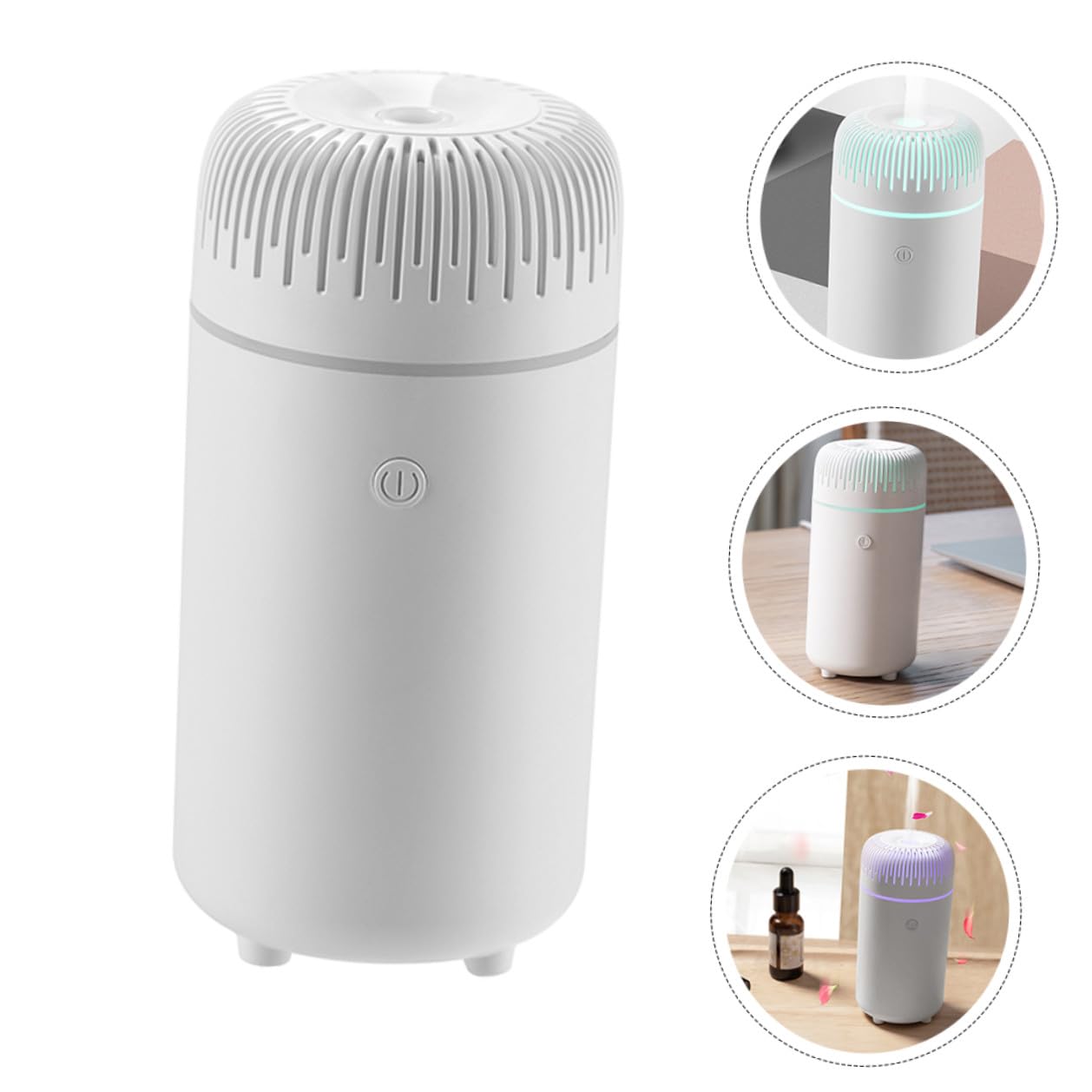 Homoyoyo Difusor de Aromaterapia para Coche Mini Humidificador Ultrasónico Portátil Difusor de Aceite Esencial Silencioso para Ambiente Interior Mejora el Aire y Ambiente Familiar