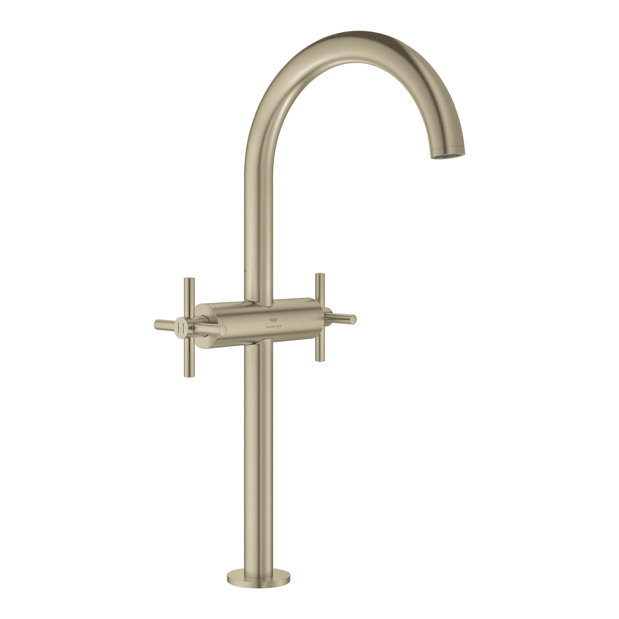 Grohe 21161EN0 - Single Hole Two-Handle XL-Size Bathroom Faucet 1 2 GPM - Brushed Nickel