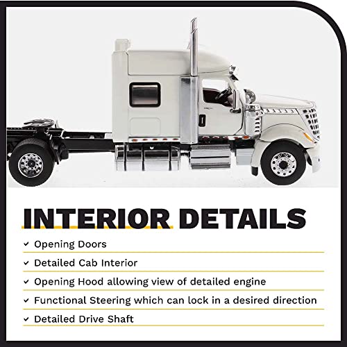 INTERNATIONAL Lonestar 6x4 Blanc DCM71024 avec détails chromés