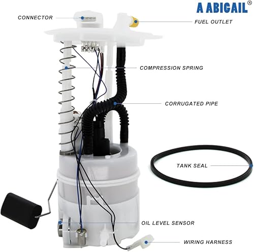 Miniatura 3 de Conjunto de bomba de combustible compatible con Nissan Rogue 2008 2009 2010 2011 2012 2013 Rogue Select 2014-2015 l4 2.5L
