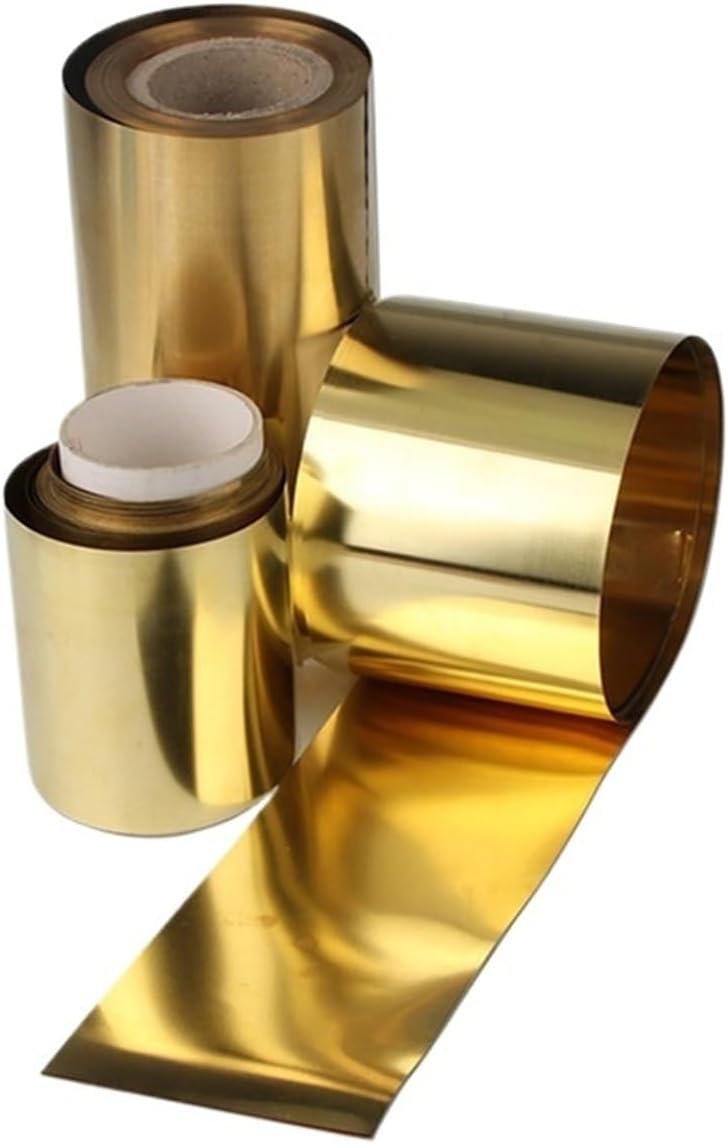 1Pcs Brass Strip Sheet Thickness 0.05-1mm Copper Coil Plate Width 100/300mm(0.2x100x1000mm)
