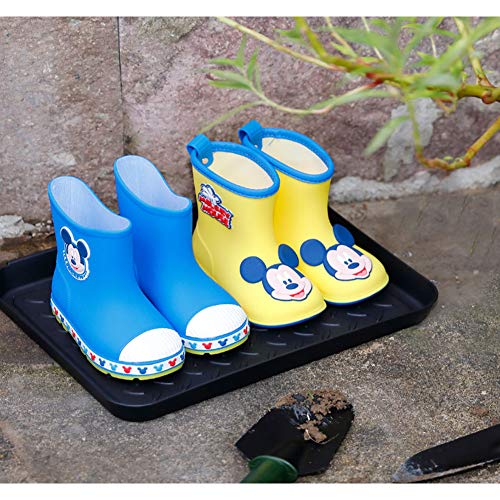 HomDSim Set of 3 Boot Tray,Water Resistant Plastic Utility Shoe Tray Mat for Indoor and Outdoor Use in All Seasons Weather, Multi-Purpose Dog Food Bowls