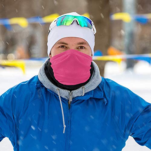 Image of Fleece Neck Warmer Windproof Winter Neck Gaiter for Men Women