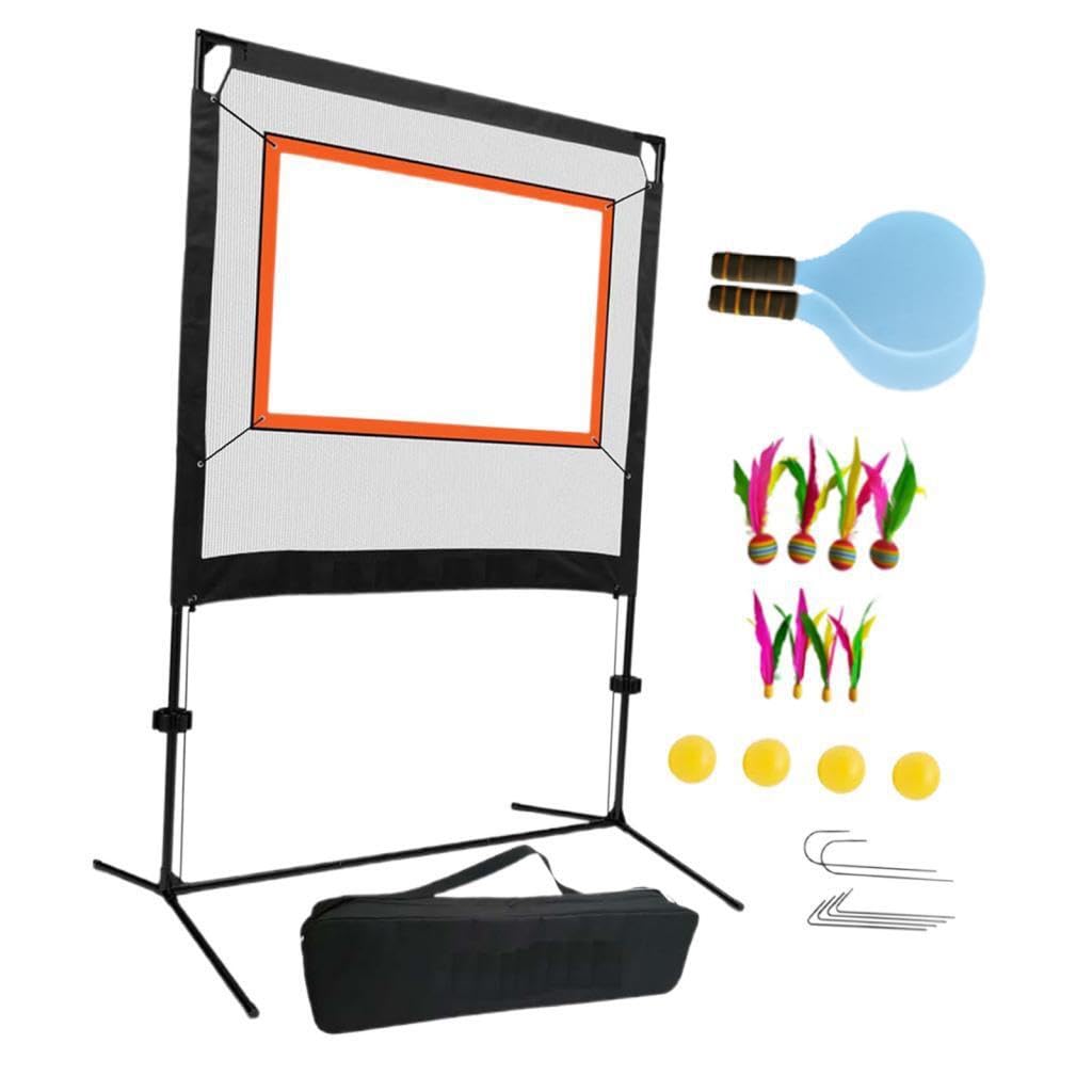 Set di Rete da Badminton Facile da installare con Racchette e volani, Versatile Esperienza di Gioco in Spiaggia e in Giardino, Pratica per Adulti, Set