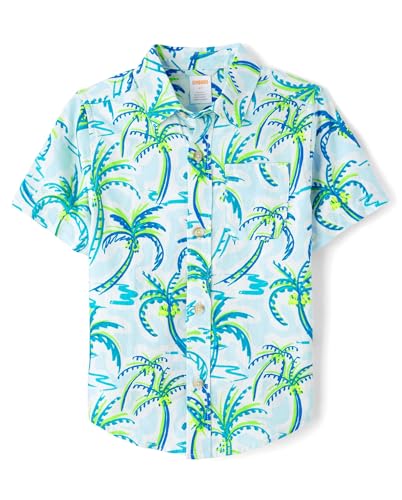 Image of Gymboree,Matching Family Short Sleeve Button Up Shirt