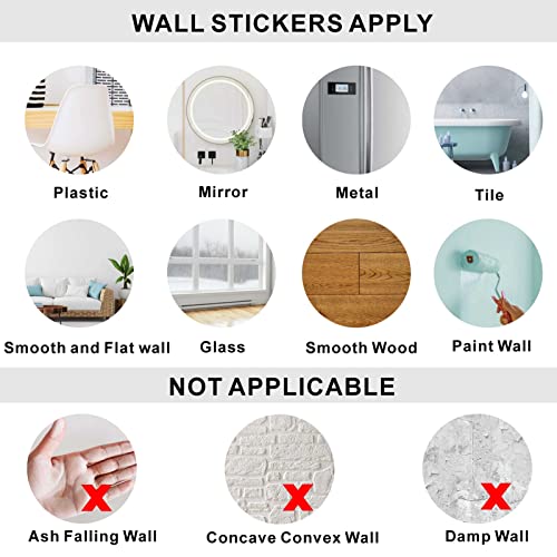 Kazova Botanical Art Wall Decal Leaf And Sun Wall Stickers Abstract Style Decals Plant And Circle Wall Stickers Removable Peel And Stick Wall Decals For Bedroom Living Room #TOP2