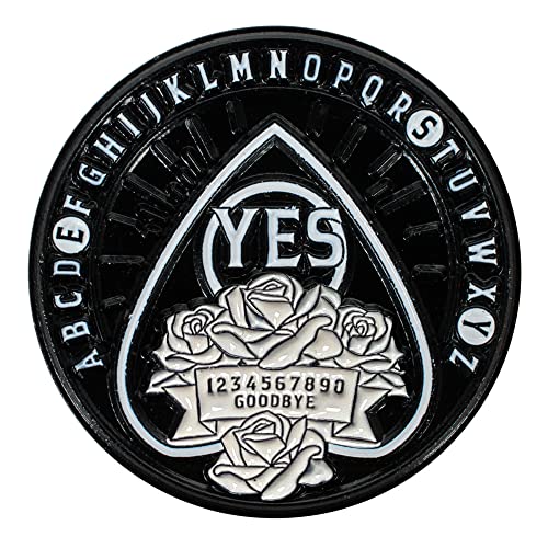 Yes or No Decision making comemerative coin: 3D embossed Yes/No Ouija board style souvenir coin for decision making, coin toss game, collectors item, spirit coin.