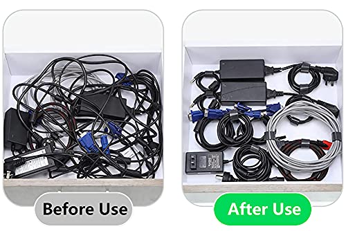 Oksdown Cable Tie Reusable Black 50 Pack Straps Adjustable Releasable Extension Hook And Loop Tidy Wraps For Headphones Hdmi Ethernet Printers Laptops Usb Data Cables #TOP2