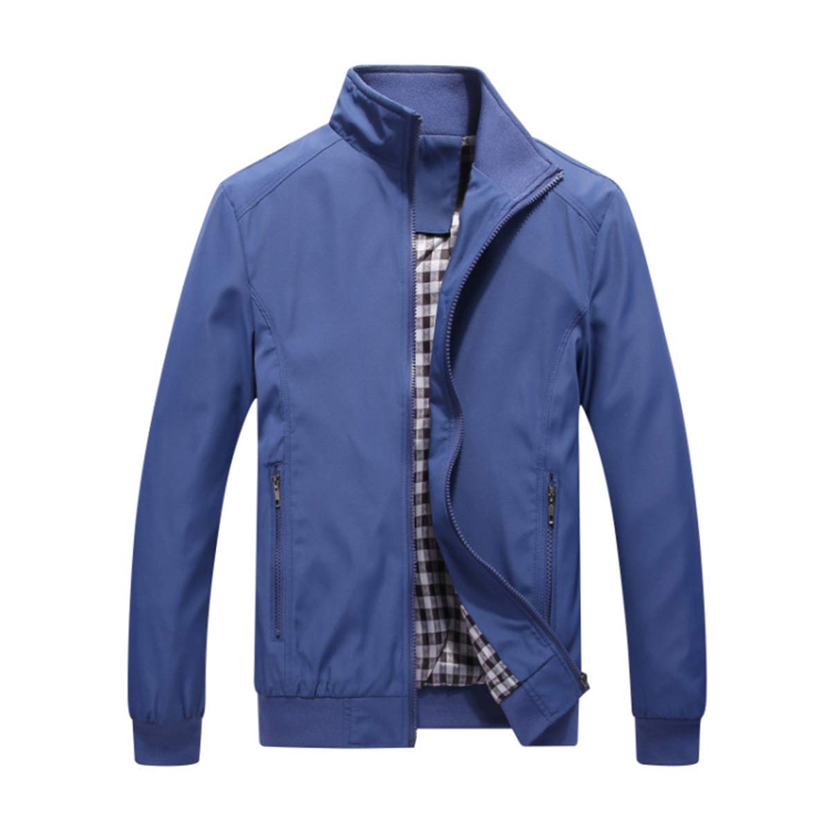 Allthemen Giubbotto da uomo invernale caldo da aviatore leggero giacca tattica militare casual autunno giacca sportiva maniche lunghe zip primavera collo alto taglio vento