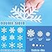 449PCS+ Christmas White Snowflakes Window Clings Decal Stickers Ornaments for Winter New Year Xmas Party Supplies Frozen Wonderland Decorations (10 Sheets)