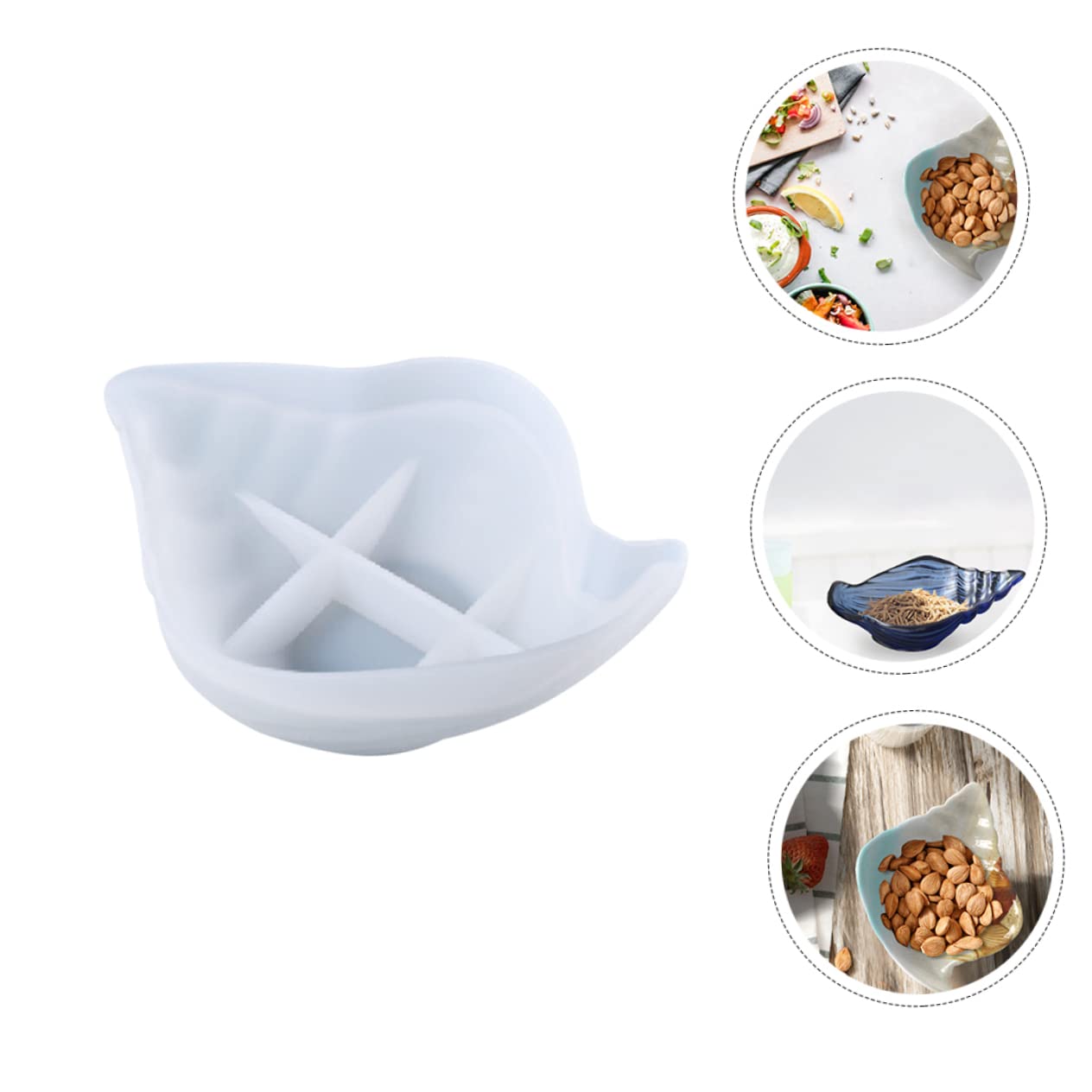 Beavorty 3pièces Moule Silicone pour Plateau De Rangement Créez Votre Propre Artisanat Unique avec Notre Moule De Conque pour Activités Famille Et Projets Créatifs