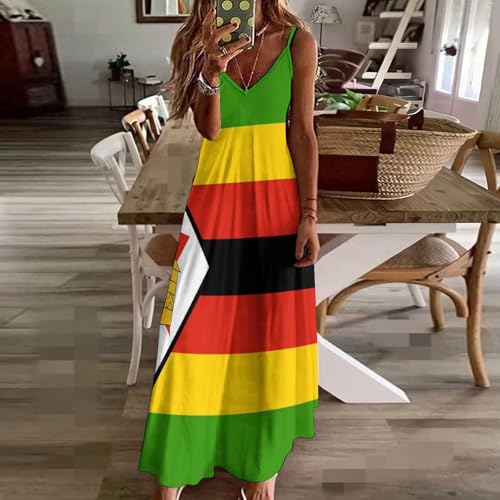 Robe de vacances rayures mode verte bohème pour la plage
