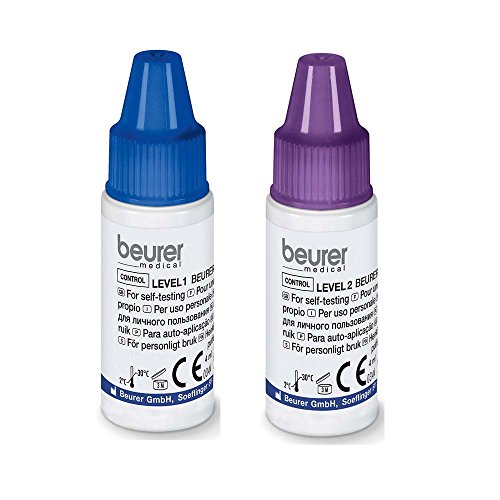 Kontrolllösung für Blutzuckermessgeräte GL40, 2x 4 ml Flaschen