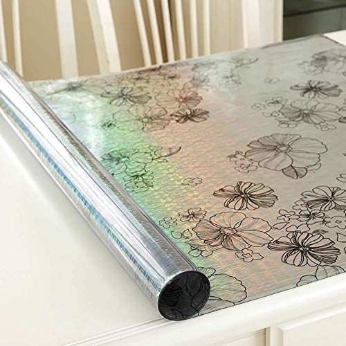 Nappe de table basse rectangle en PVC transparent pour salle à manger - 4