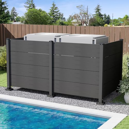 Domi 50" W x 49" H Outdoor Privacy Screen, Air Conditioner Fence,...