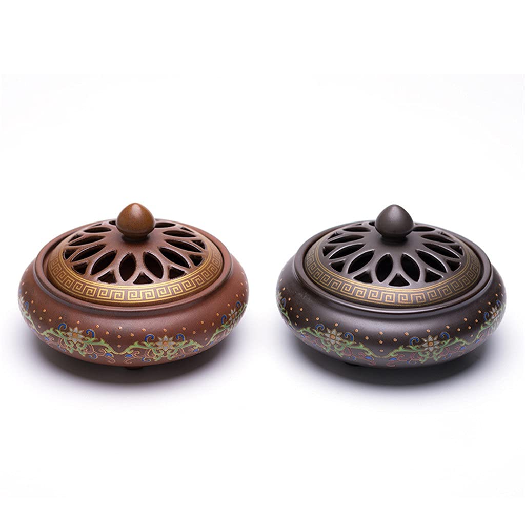 Amazon.co.jp: 七宝焼きセラミック香炉塗装コイル香炉サンダルウッド