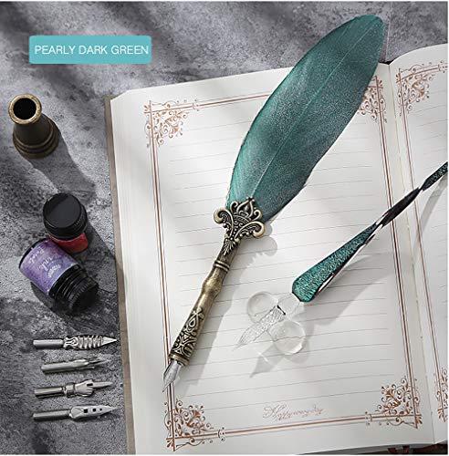 Conjunto de canetas de pena para caligrafia – Kit de 13 peças de caligrafia, inclui 1 caneta pena, 1