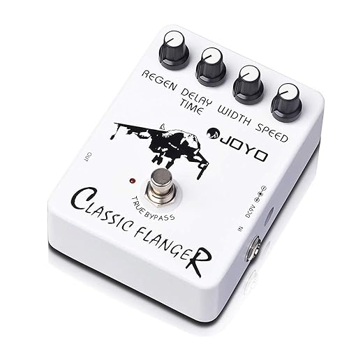JOYO Flanger Effect Pedal Achieve Metallic Flanger Sounds & Rapid