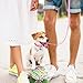 3 Stück Hundehalsband und Leine Set, Welpenhalsbänder mit Leinee, Verstellbares Hundehalsband mit Leine Weich Welpen Schnellverschluss Nylon Haustier Halsband für Kleine Hunde Mittlere