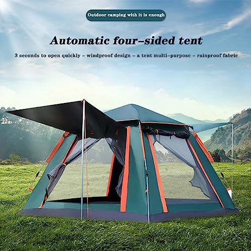 Carpa de camping familiar BNEI para 4 personas verde miniatura 2