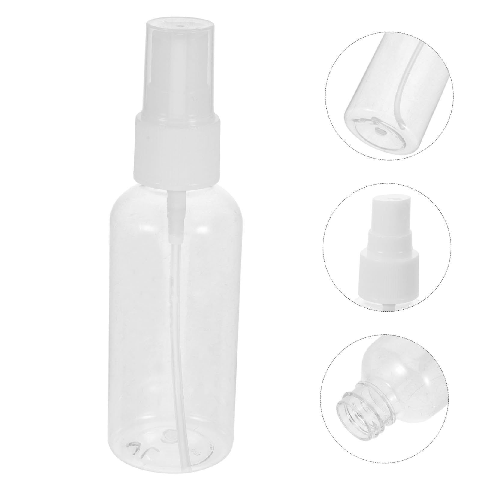Homoyoyo 100 Stück Sprühflasche Reise Durchsichtig für Parfum Gesichtswasser Öl Tragbar mit Feinem Sprühnebel und Dichtem Verschluss
