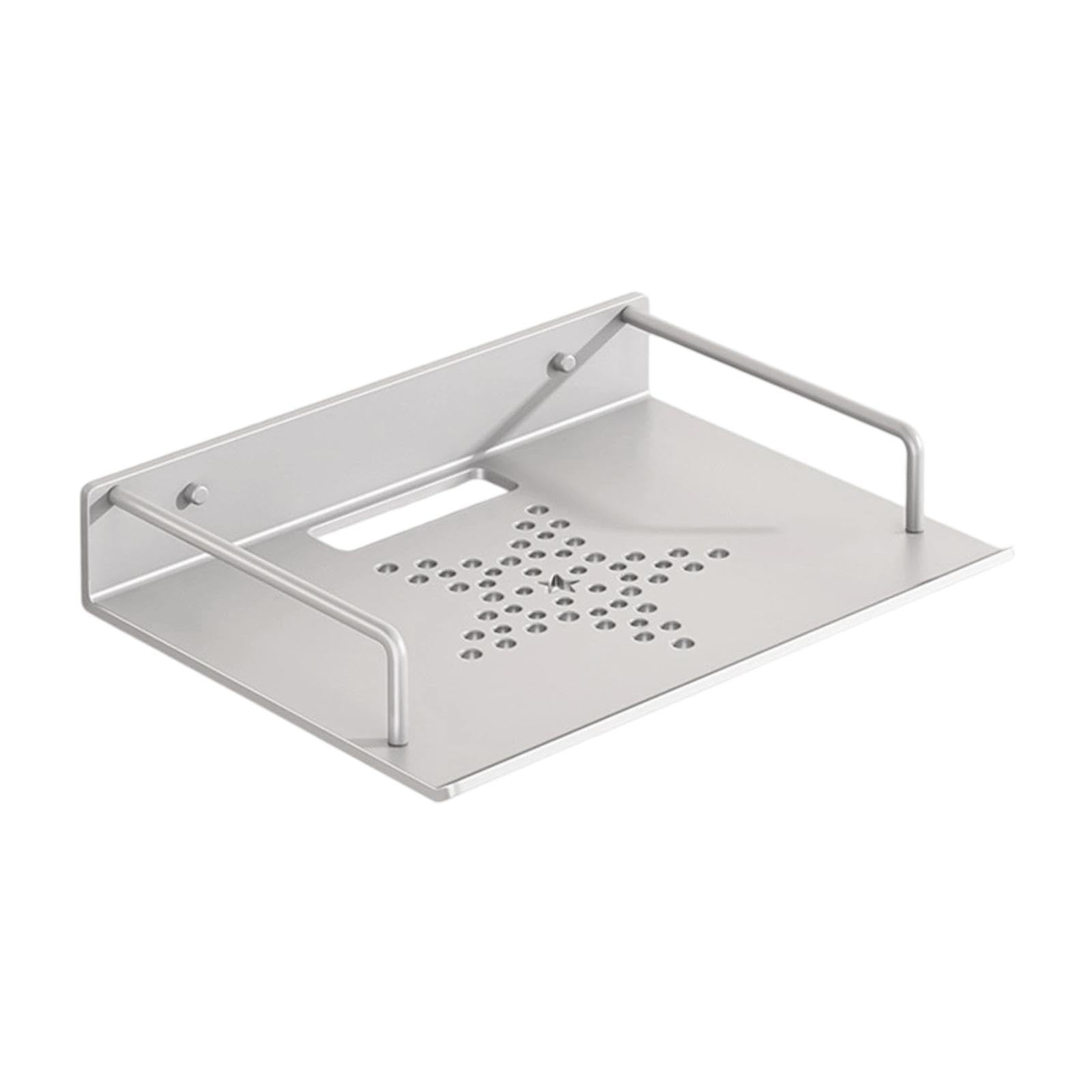 Wall Mount Projector Shelf Bracket Router Wall Mount for DVD Player Bathroom 23x16.5cm Silver| TV Video & Home Audio |Projector Mounts & Stands|1 PieceWall Mount Projector Shelf|Accessories, Organize-image-41