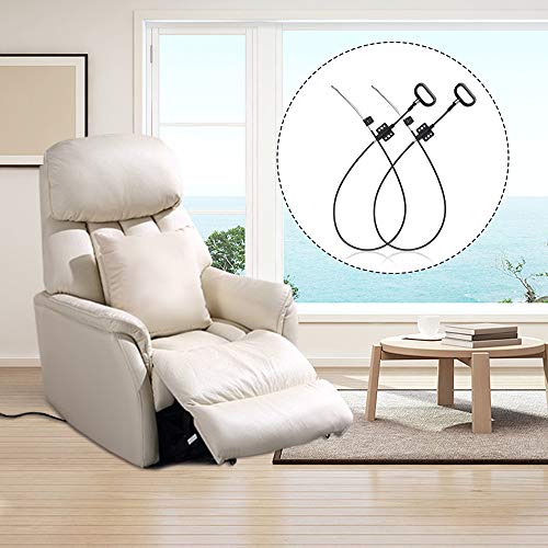 Magicfour 3 Pack Recliner Cable, Recliner Chair Cables Sofa Handle