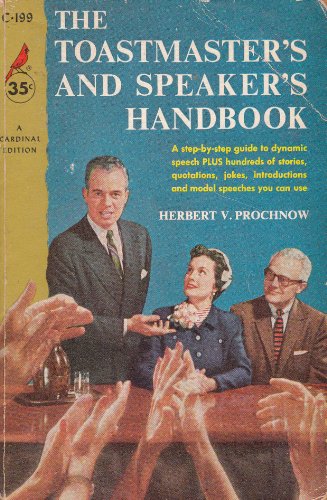 The toastmaster's and speaker's handbook (Cardi... B0007EFHKW Book Cover