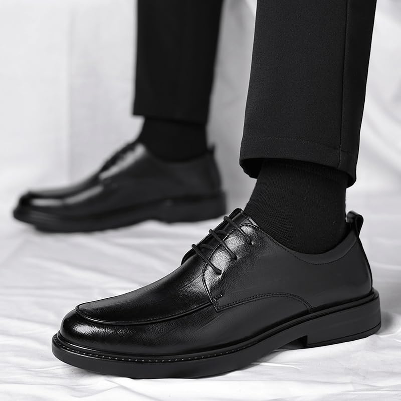 Men's Formal Business Oxford Classic Casual Fashion Pointed Toe Lace Up Low Top Leather Dress Shoes Brogue Tuxedo Shoes2