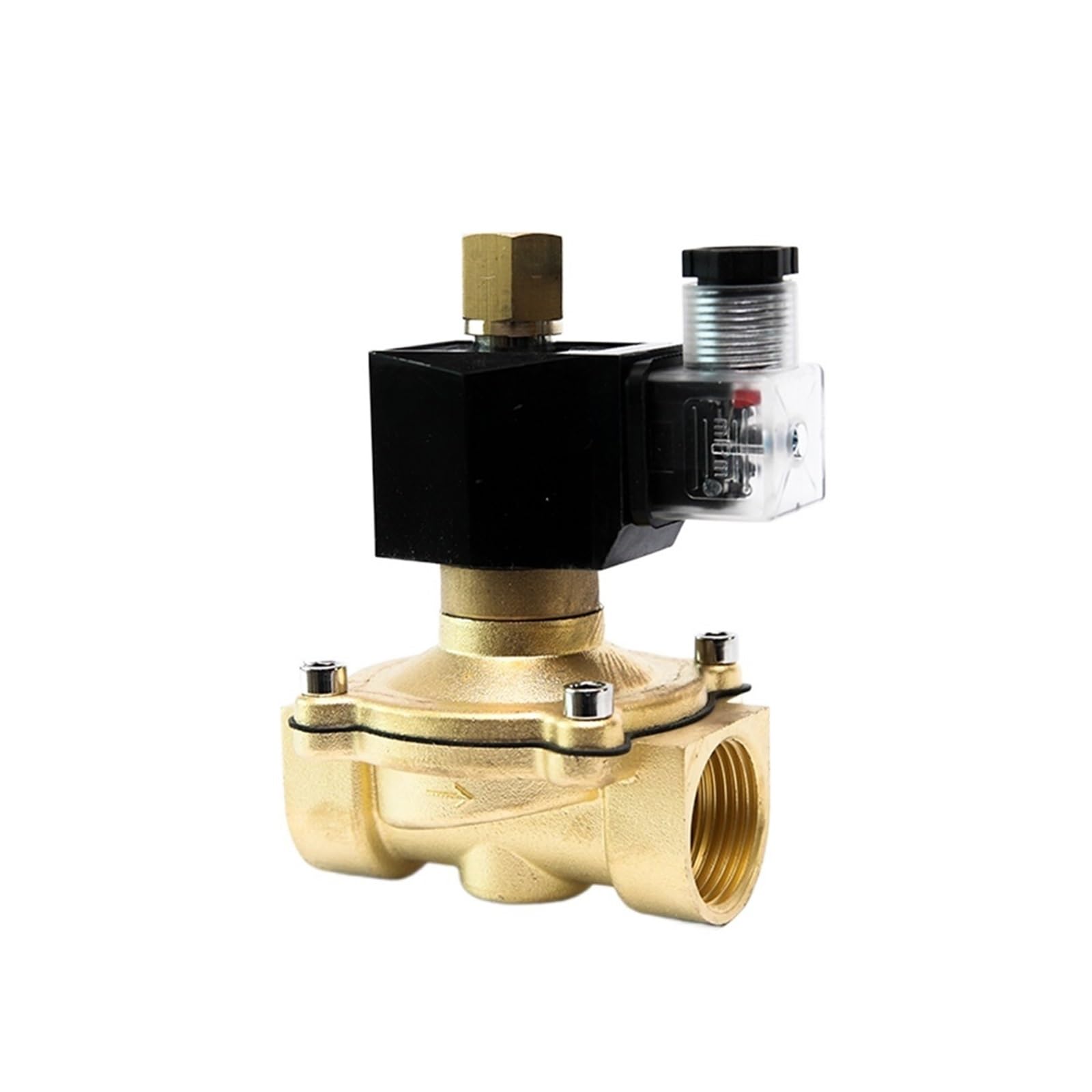 Válvula De Solenoide Normalmente Abierta Latón 3/8 "1/2" 1 "1-1/2" 2 "IP65 Interruptor Control Tubería Agua ConservacióN Del Agua(1",NPT,380VAC)