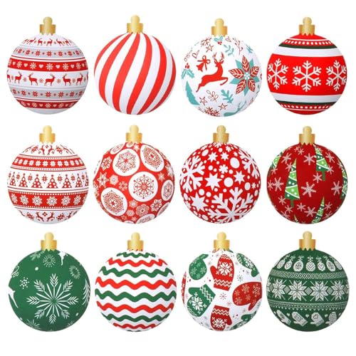 36 Stück Weihnachtsbaumschmuck – Bunte Weihnachtskugeln Set 8cm,...