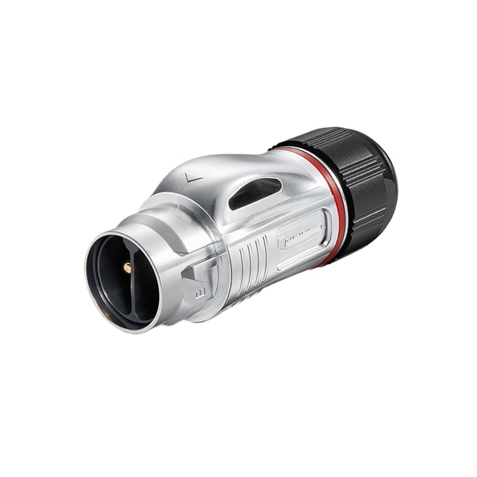 QAZXSEMUI Welding 35A BD24 2-core industrial equipment portable 25A power supply crimping connector aviation plug(Four hole metal male plug)