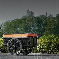 VEVOR Fahrradanhänger, 40 kg Tragkraft, Transportanhänger, faltbar und kompakt verstaubar, mit Universalkupplung, wasserdichte Abdeckung, 40,6 cm Räder, passend für 640-711 mm große Fahrradräder – Ansicht 8