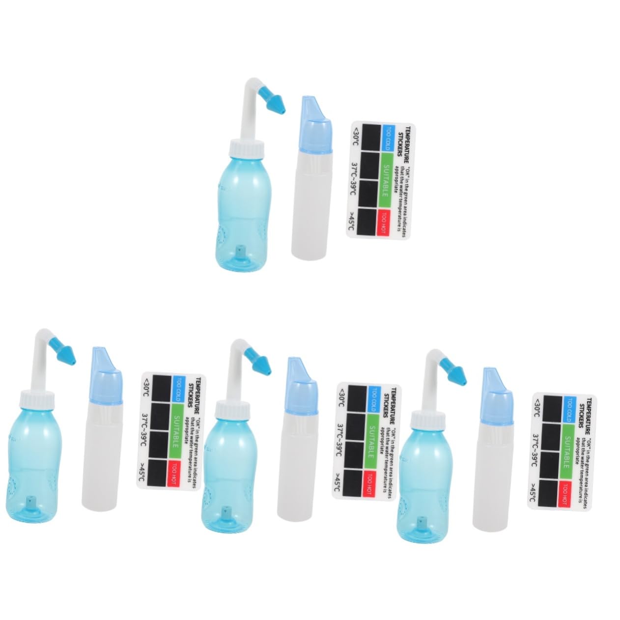 MAGICLULU 4 Sätze Nasenspülung nasenreiniger nasal irrigation Nasenreinigung Nasenpflege Nasenspülsystem Nasenspülflasche Nasenspüler sauber Waschmittel Sprühflasche Werkzeug Neti-Topf pp